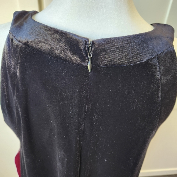 Betsey Johnson Whimsigoth Black Velvet Trapeze Swing Dress Sexy Party New Size 8 - Picture 7 of 16